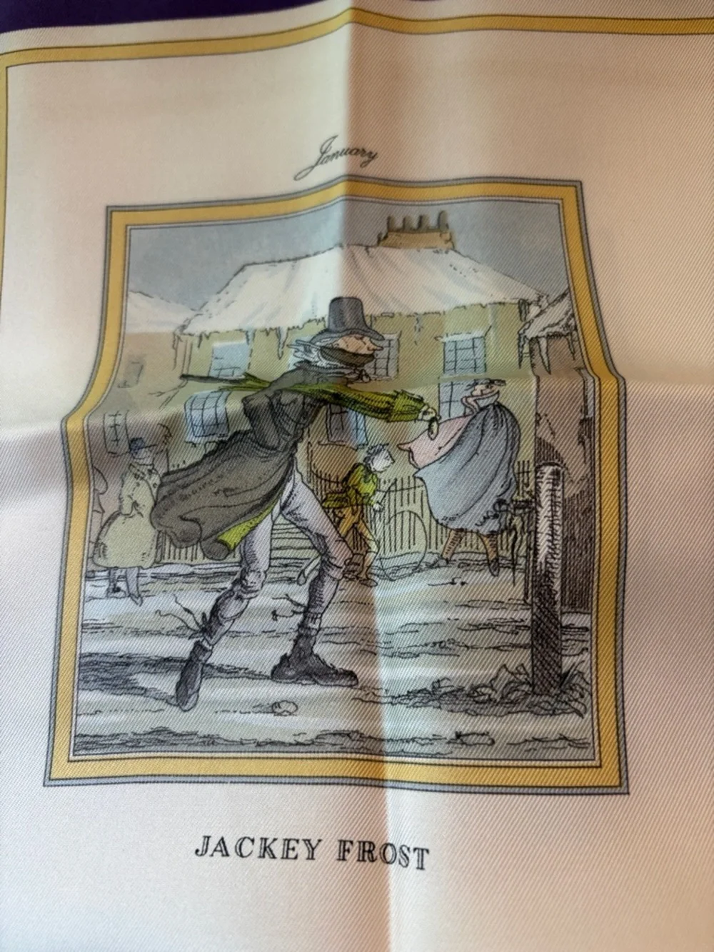 Vintage Burberry London Silk Scarf